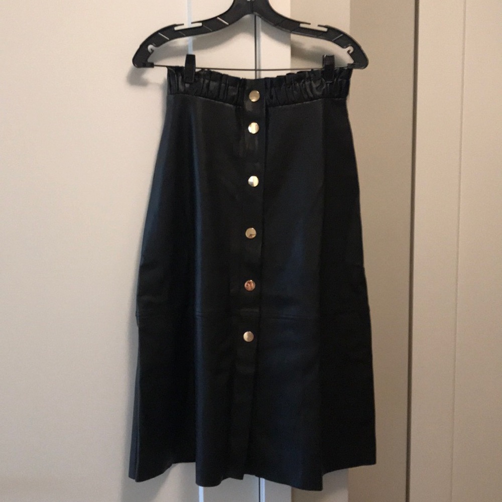 Zara leather skirt